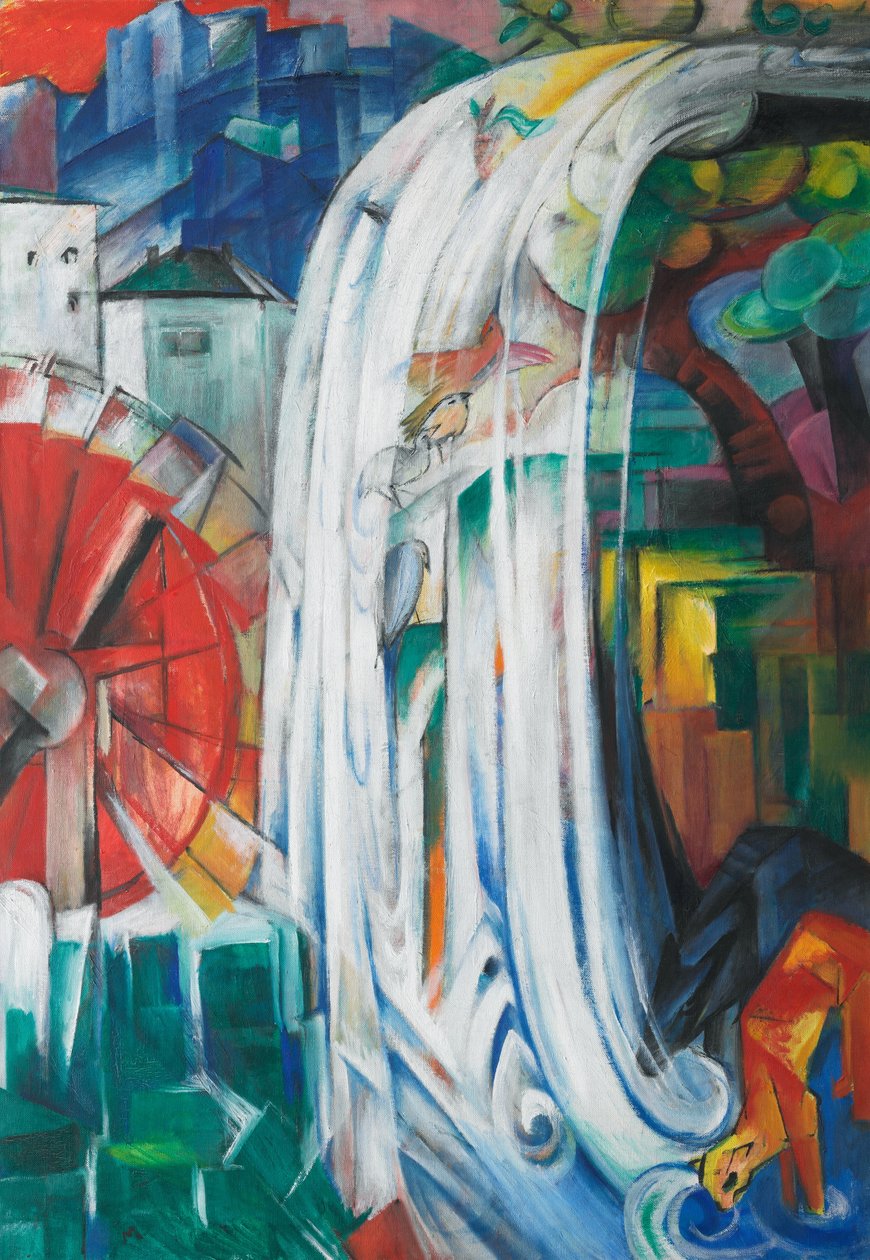 Die verhexte Mühle von Franz Marc