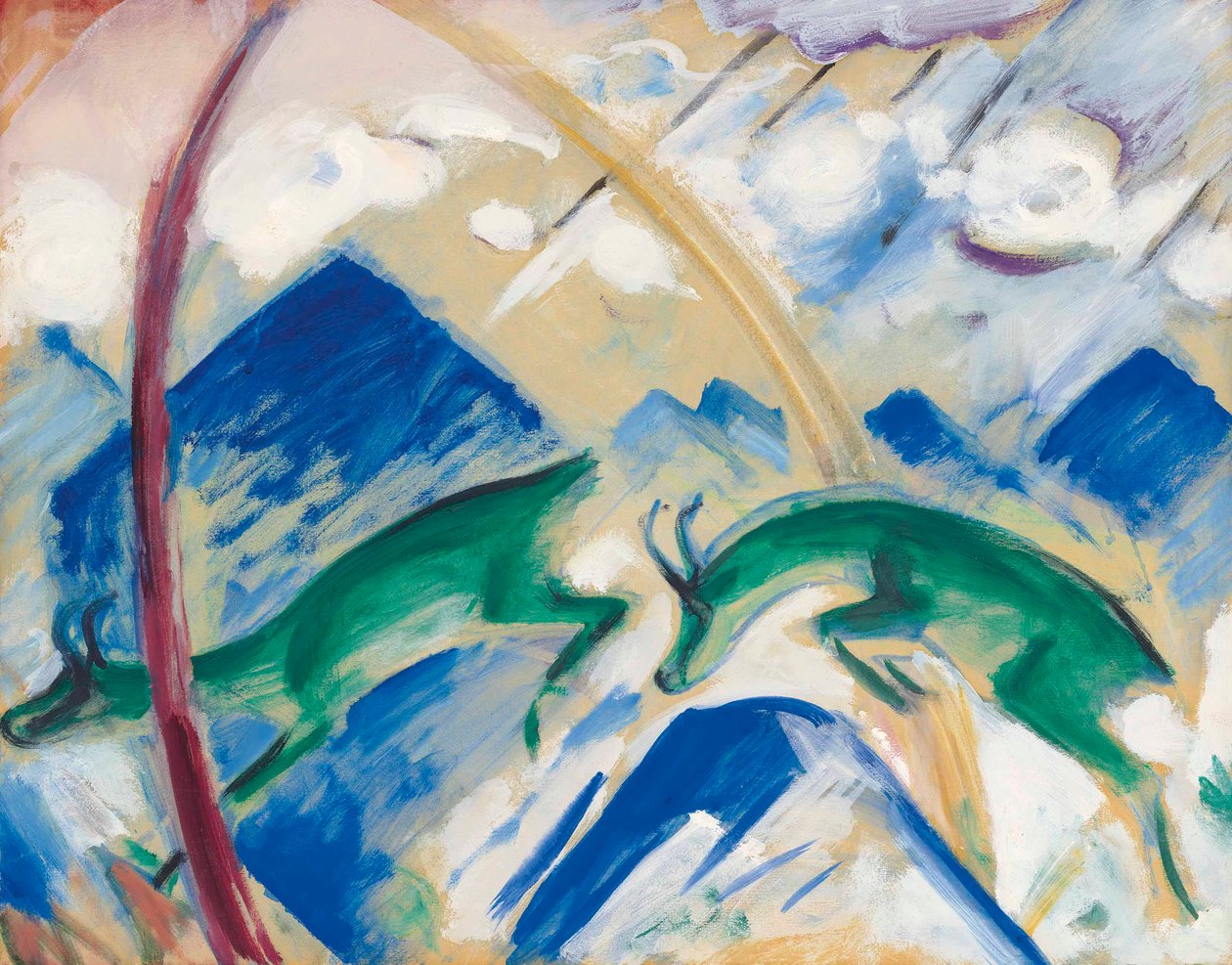 Die Gämse, 1911 von Franz Marc