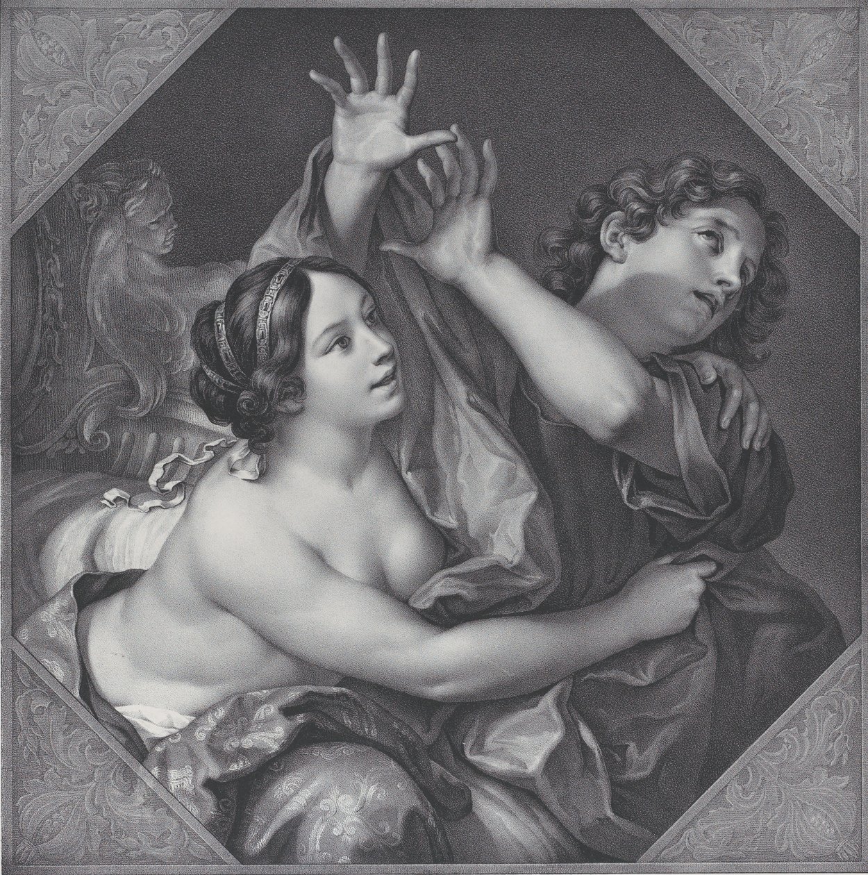 Joseph und Potiphars Frau von Franz Seraph Hanfstaengl