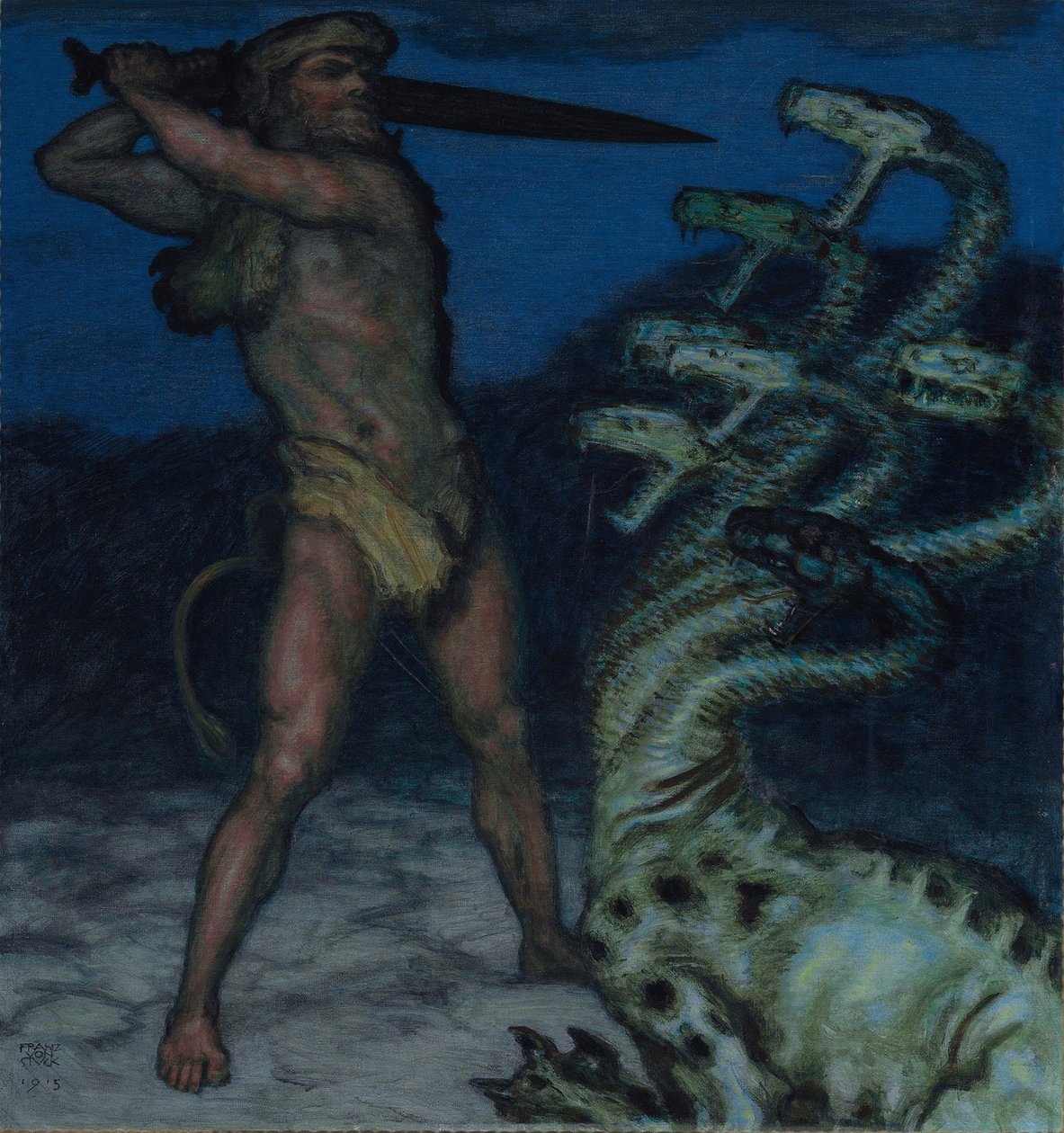 Herkules und Hydra von Franz Stuck Ritter von
