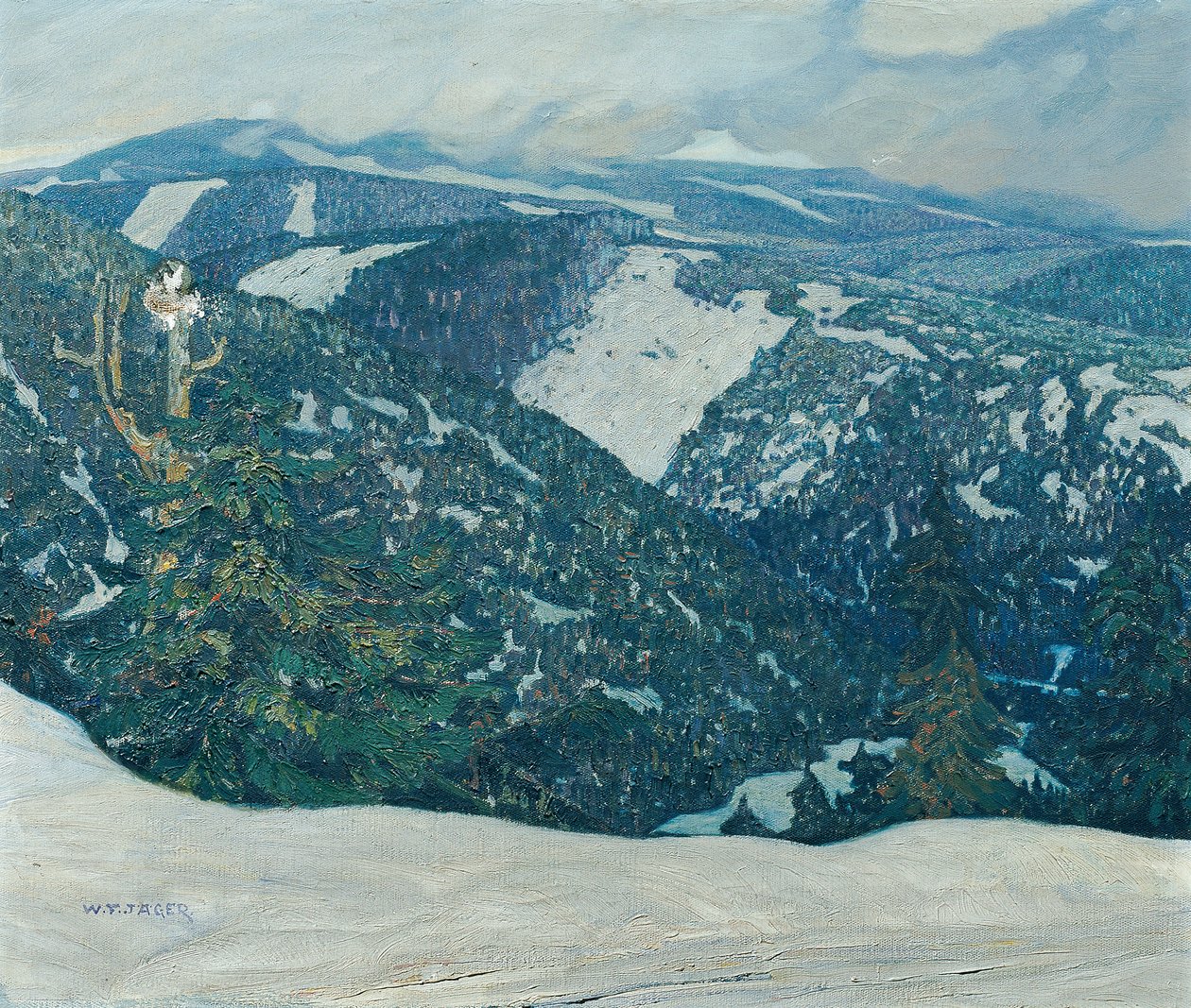 Isergebirgslandschaft von Franz Wilhelm Jäger