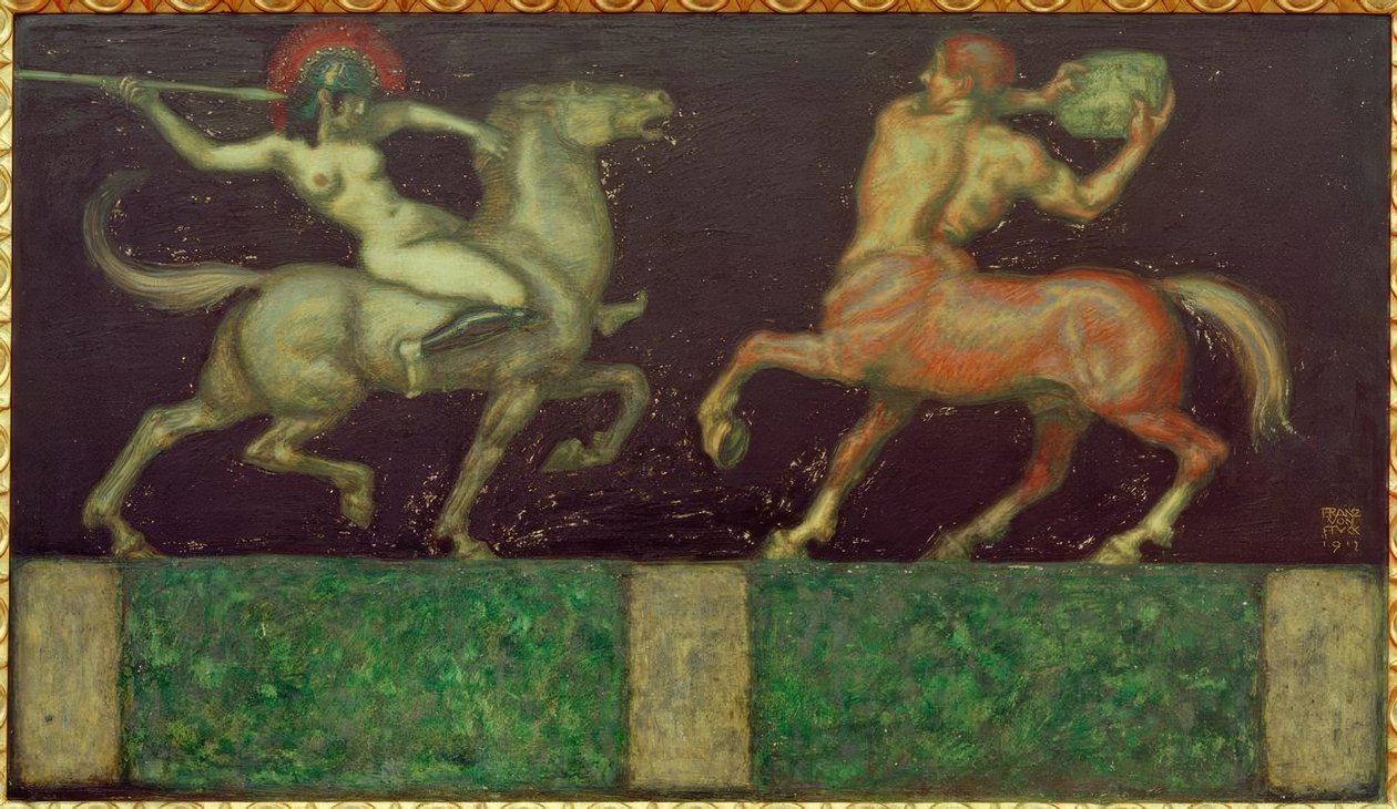 Amazone und Kentaur von Franz von Stuck