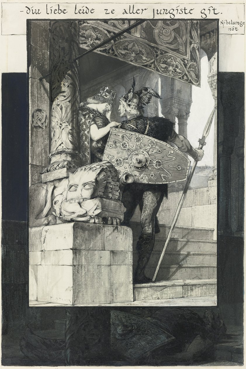 Sigfried und Kriemhild von Franz von Stuck