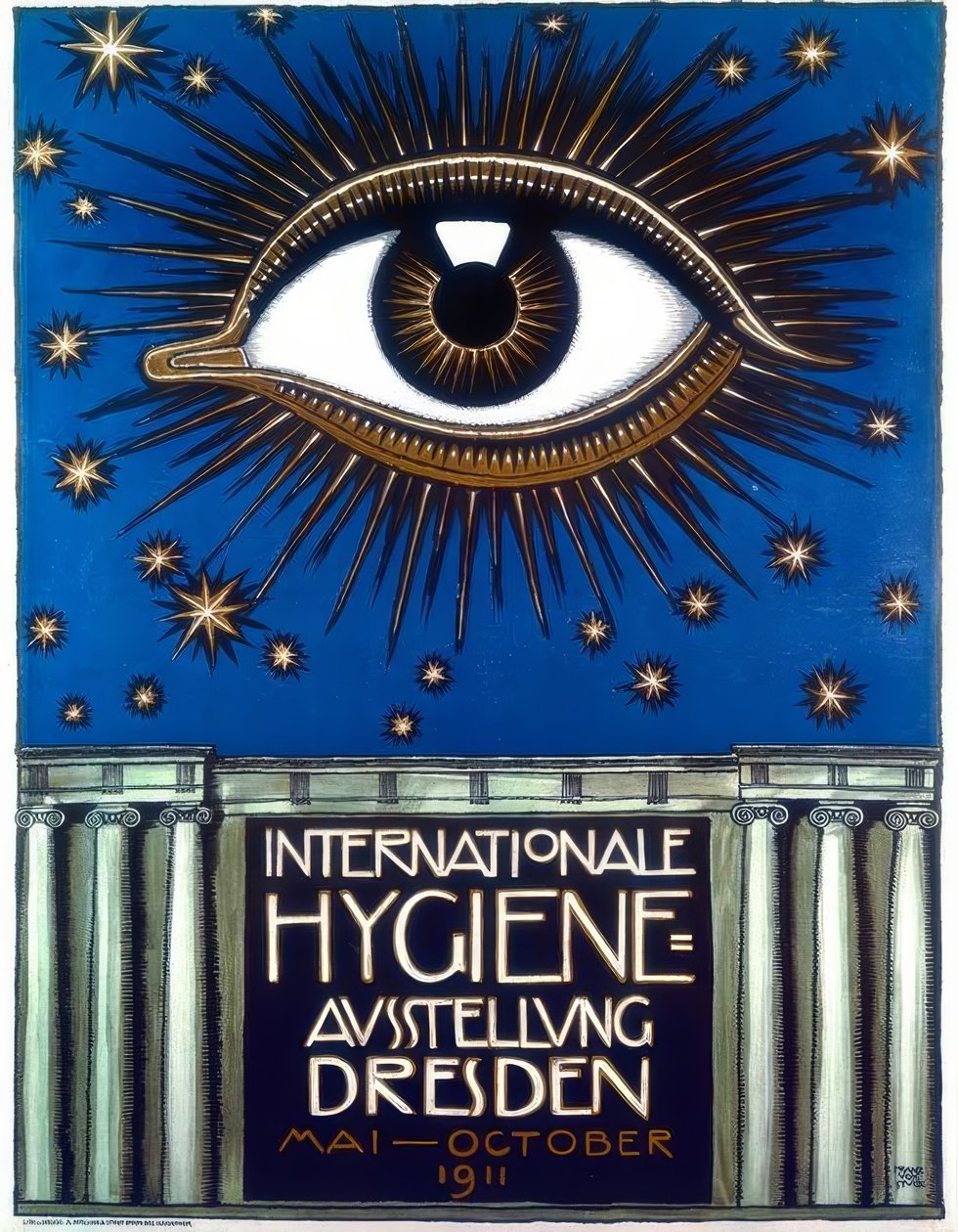 Ausstellungsplakat 1911 von Franz von Stuck