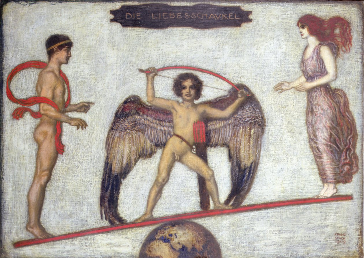 Die Liebesschaukel von Franz von Stuck