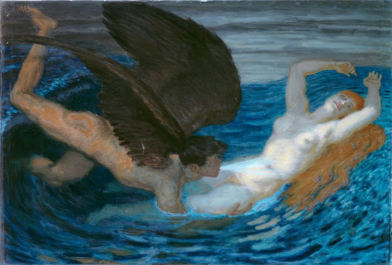 Wind und Welle von Franz von Stuck