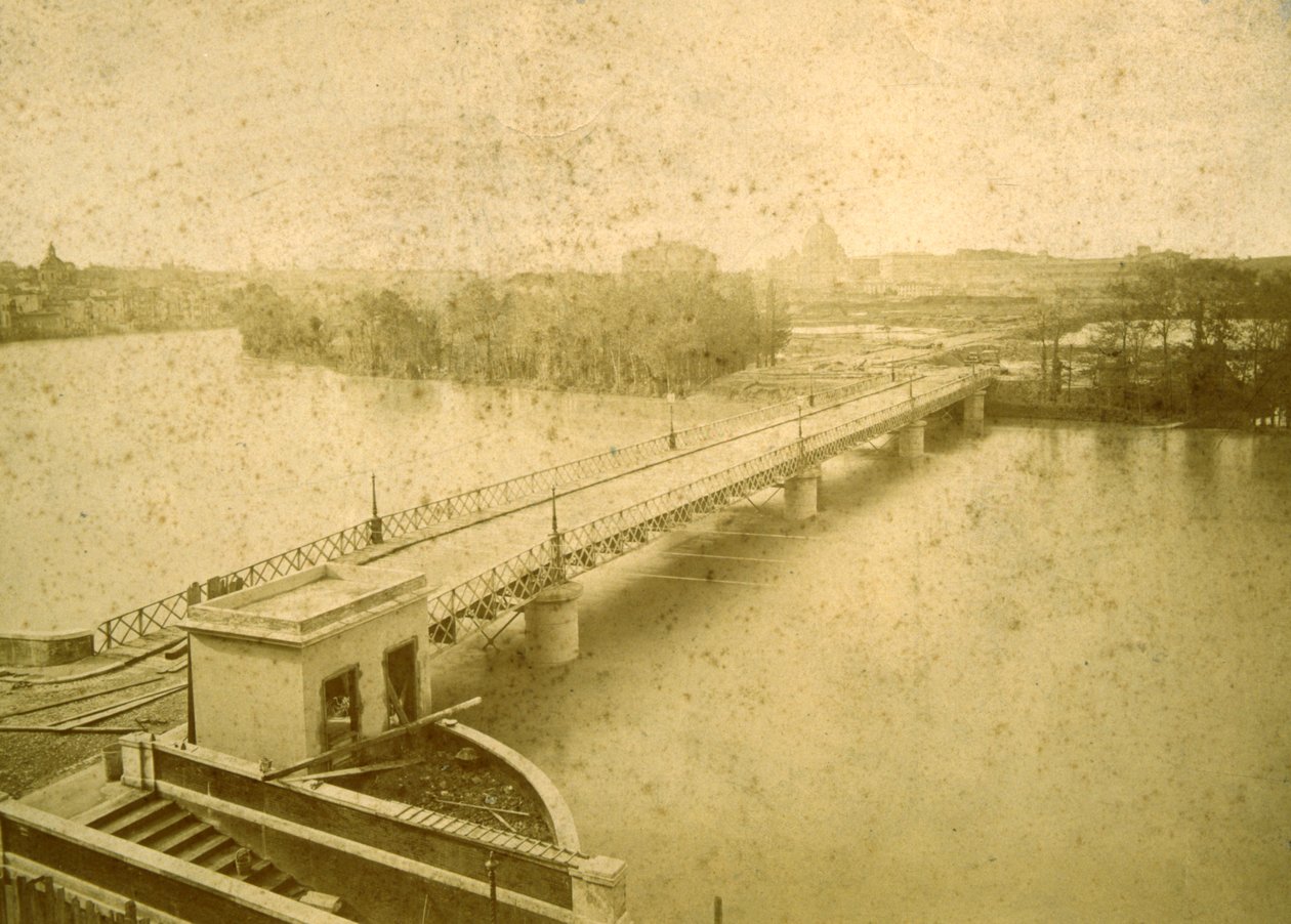Der Porto di Ripetta während der Flut von 1878, 1878 von Fratelli D