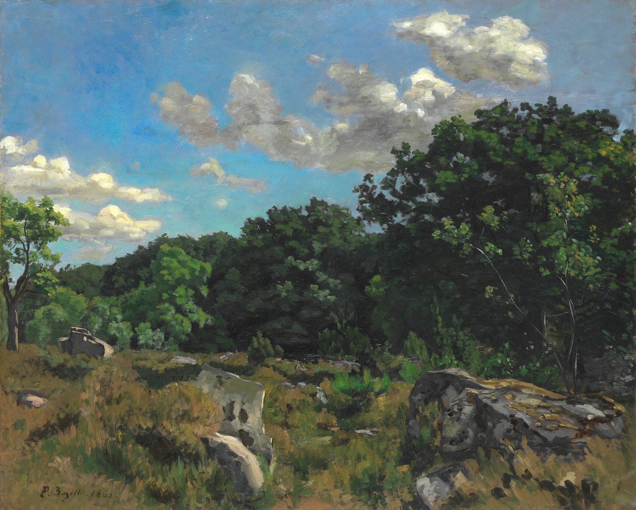 Landschaft bei Chailly, 1865 von Frédéric Bazille