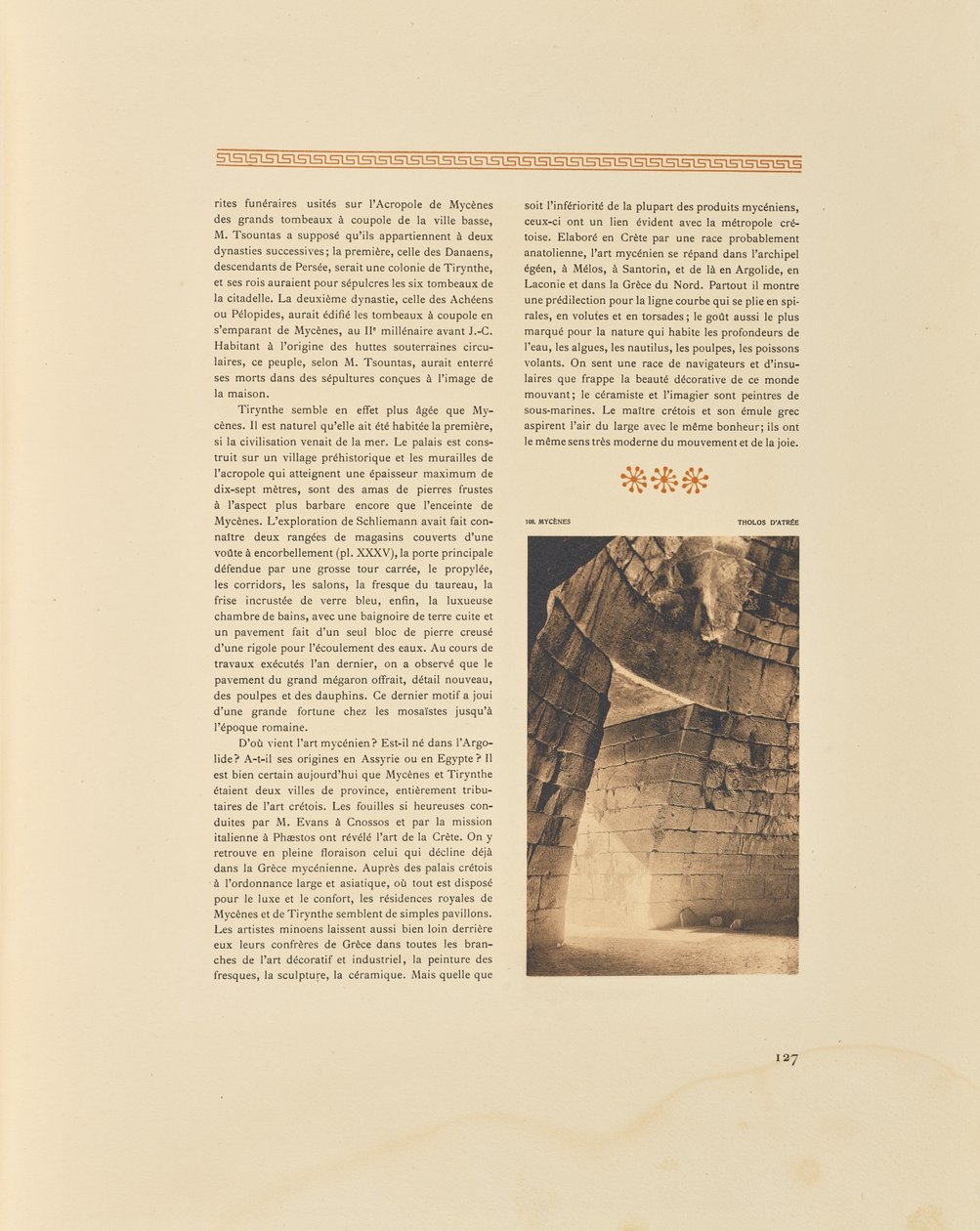 Mykene. Tholos von Atreus von Frédéric Boissonnas