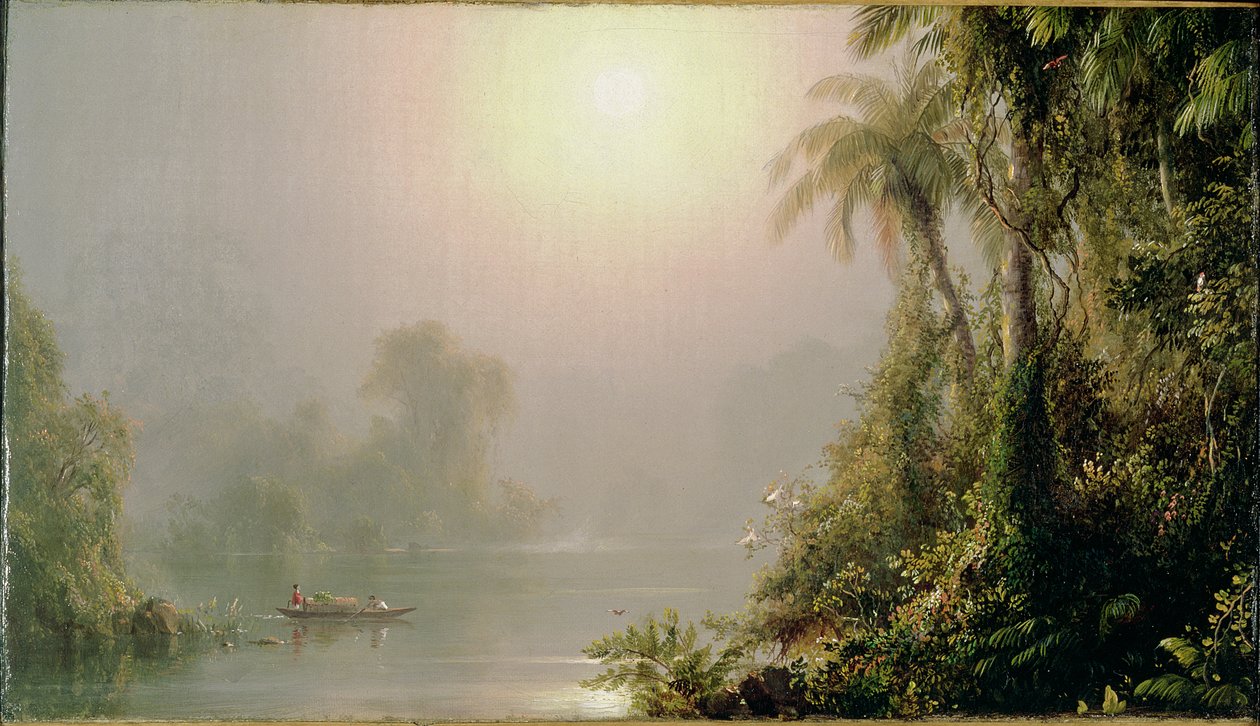 Morgen in den Tropen, ca. 1858 von Frederic Edwin Church