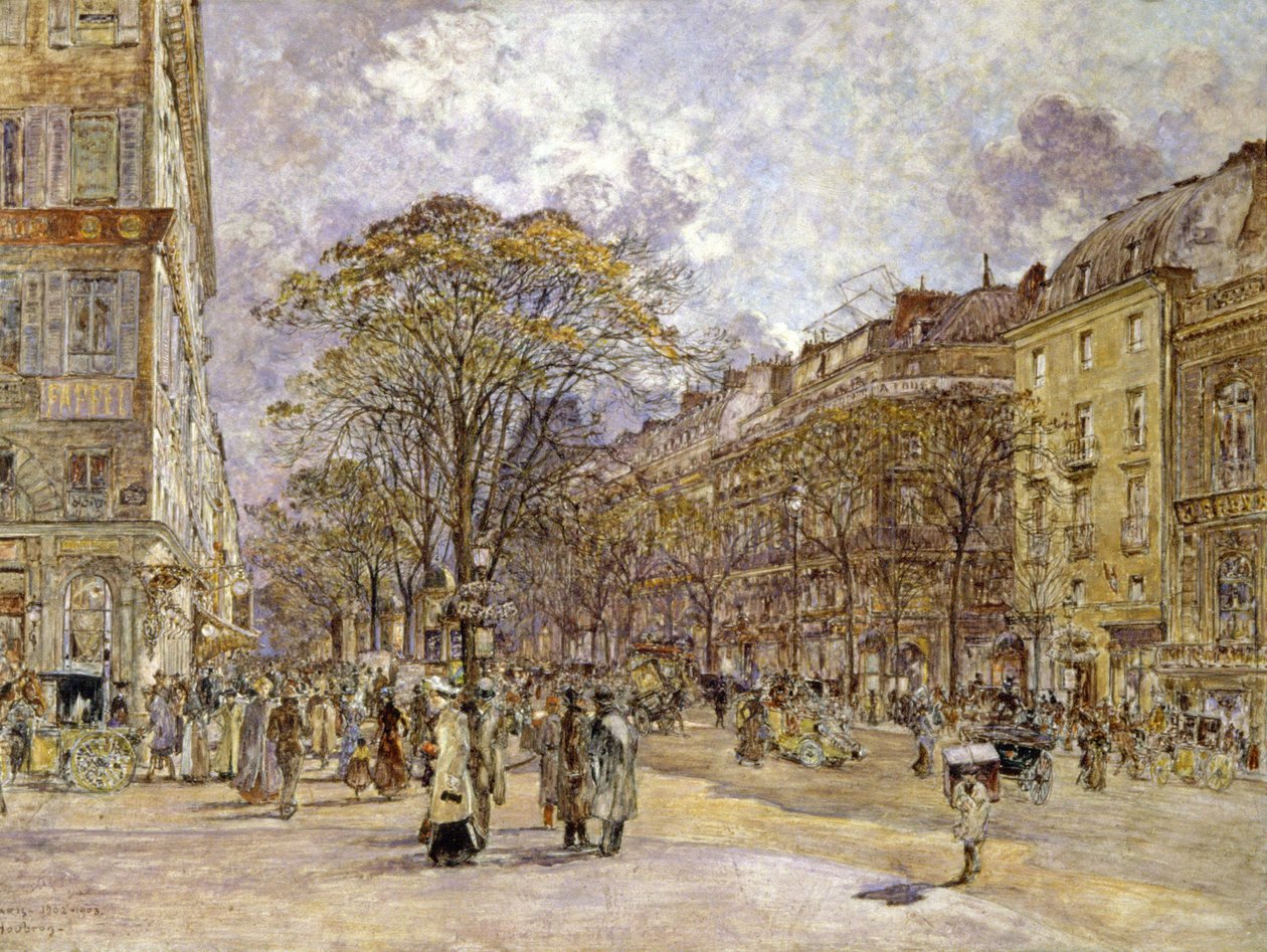 Der Boulevard der Italiener, Paris von Frederic Anatole Houbron