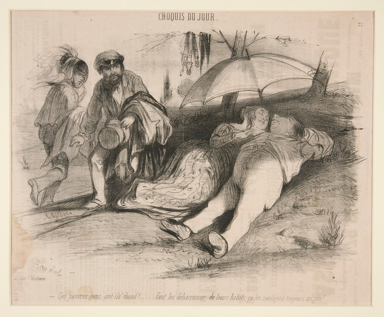 Diese armen Leute, haben sie heiß! von Frederic Bouchot