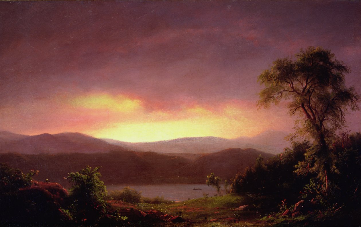 Eine Landschaft in Catskill, ca. 1858-60 von Frederic Edwin Church