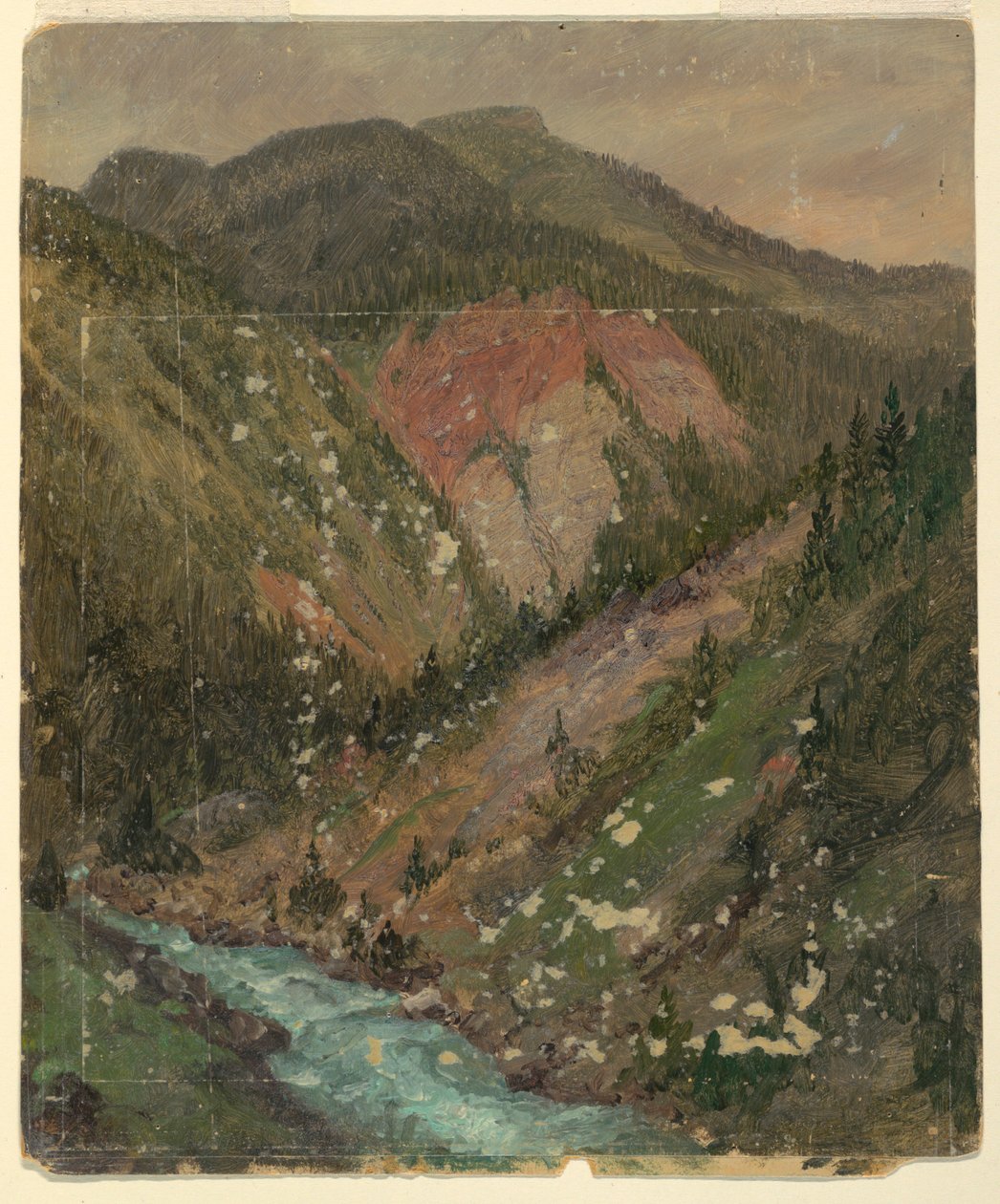 Alpenlandschaft (Bayern oder Schweiz) von Frederic Edwin Church