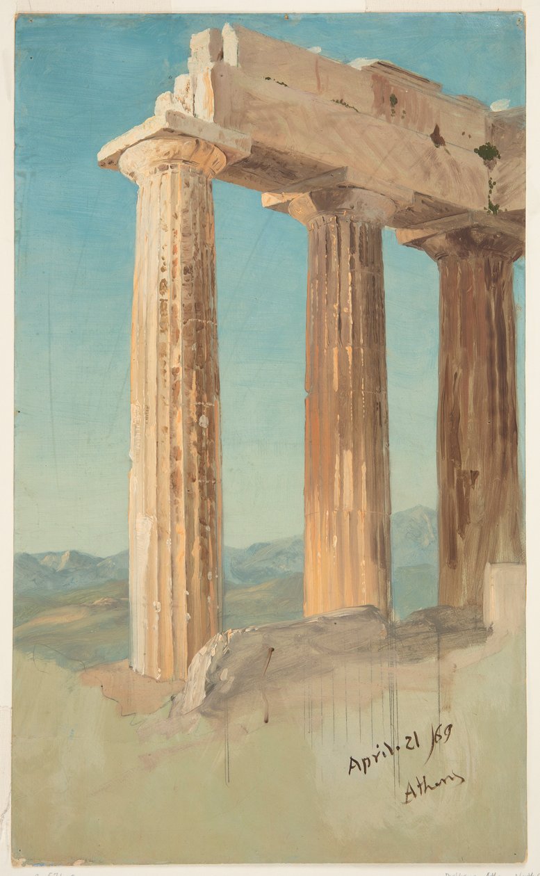 Säulen des Parthenon, Athen von Frederic Edwin Church
