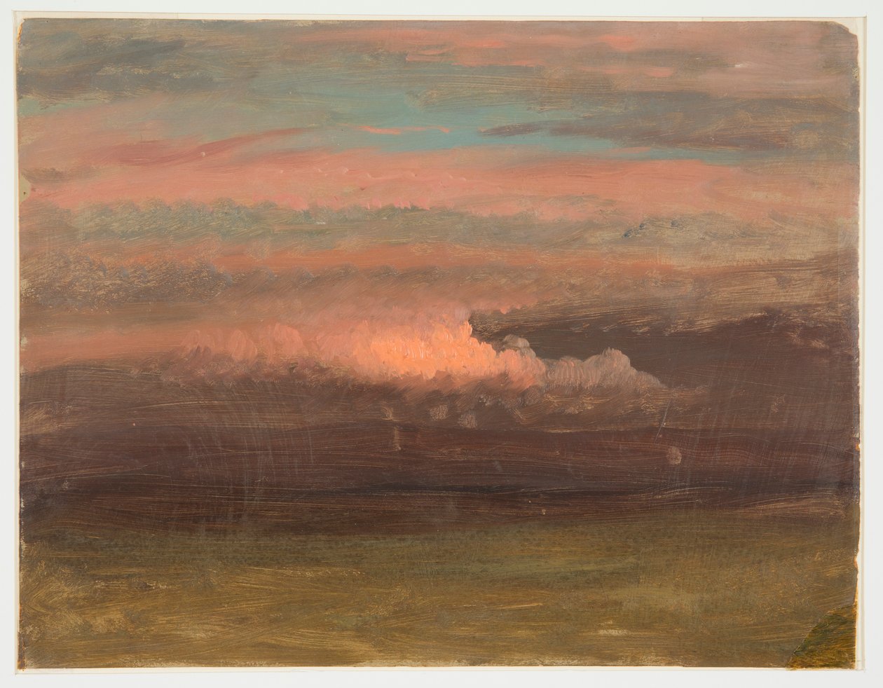 Wolkenstudie bei Sonnenuntergang, 1860–70 von Frederic Edwin Church