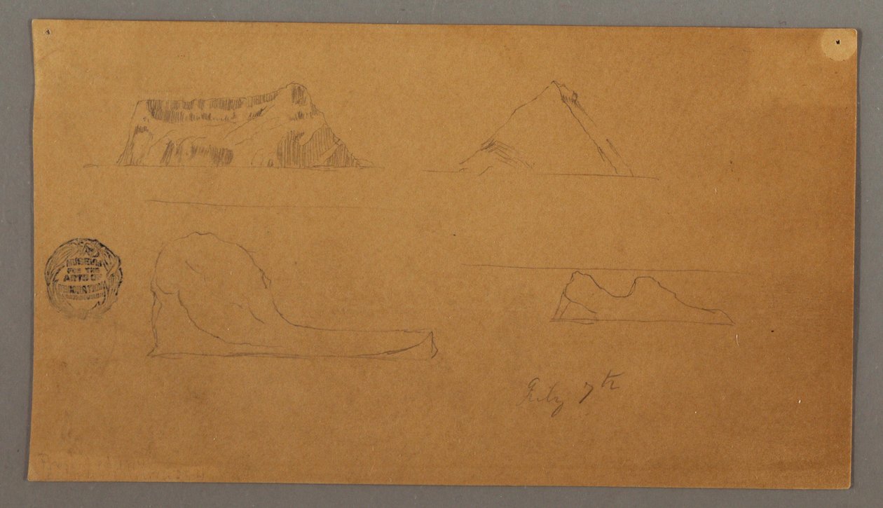 Schwebende Eisberge, 7. Juli 1859 von Frederic Edwin Church