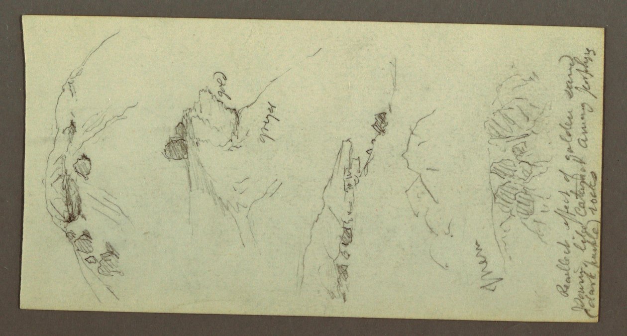 Hügel mit Felsen von Frederic Edwin Church