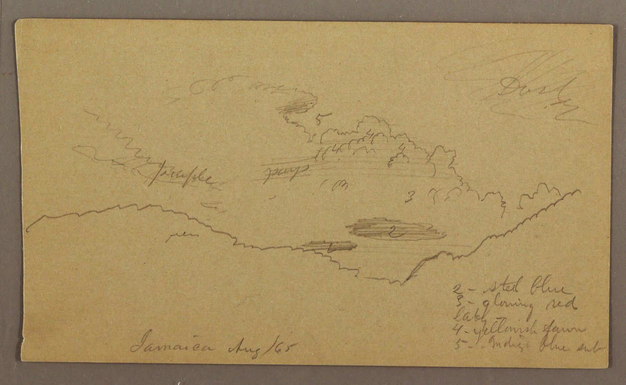 Zeichnung, Landschaft, Mai–August 1865 von Frederic Edwin Church