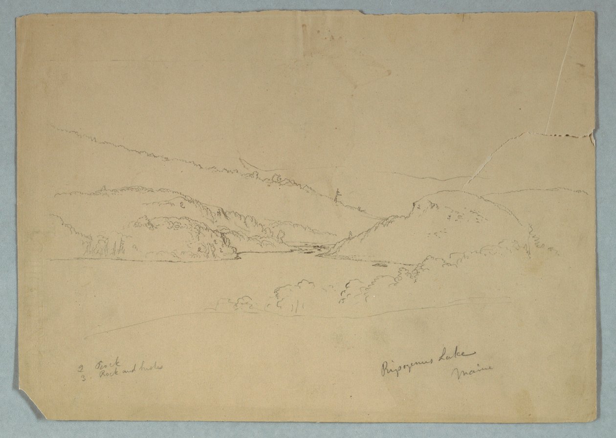 Ripogenus-See, ca. 1855 von Frederic Edwin Church