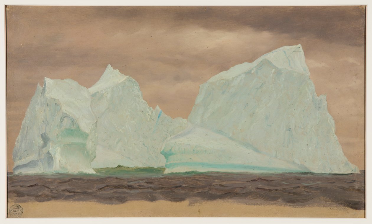 Eisberge unter bewölktem Himmel von Frederic Edwin Church
