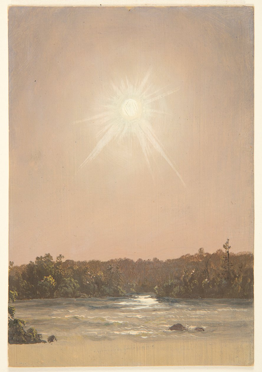 Spätnachmittagssonne über einem Bach von Frederic Edwin Church