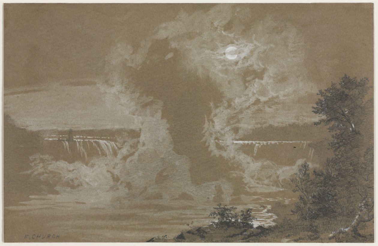 Niagarafälle bei Mondlicht von Frederic Edwin Church