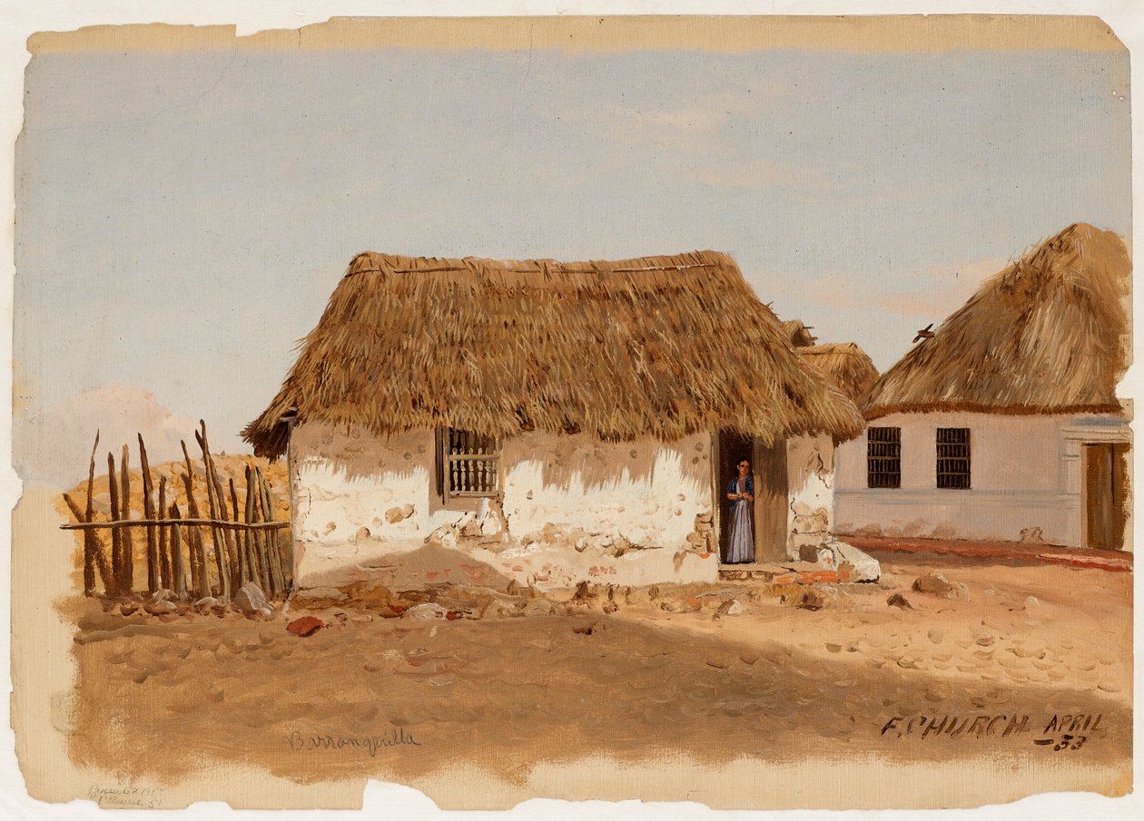 Zwei Häuser in Barranquilla, Kolumbien von Frederic Edwin Church