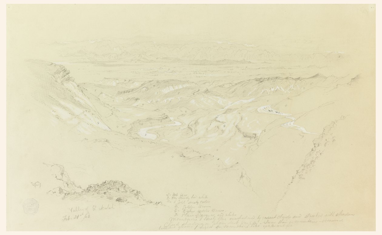 Tal von El Arabah von Frederic Edwin Church