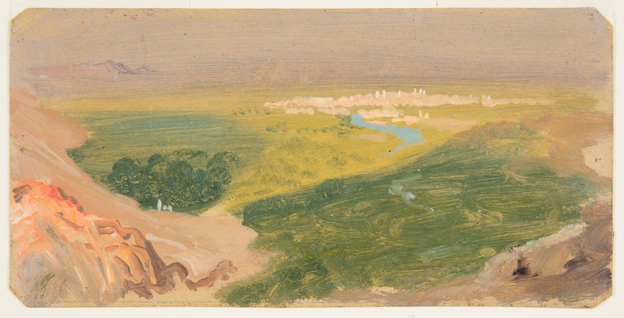 Blick Richtung Damaskus, Syrien von Frederic Edwin Church