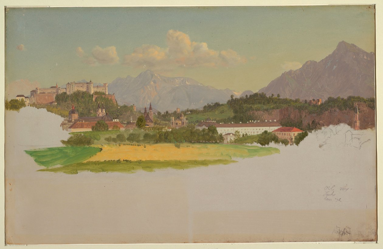 Blick auf Salzburg von Frederic Edwin Church