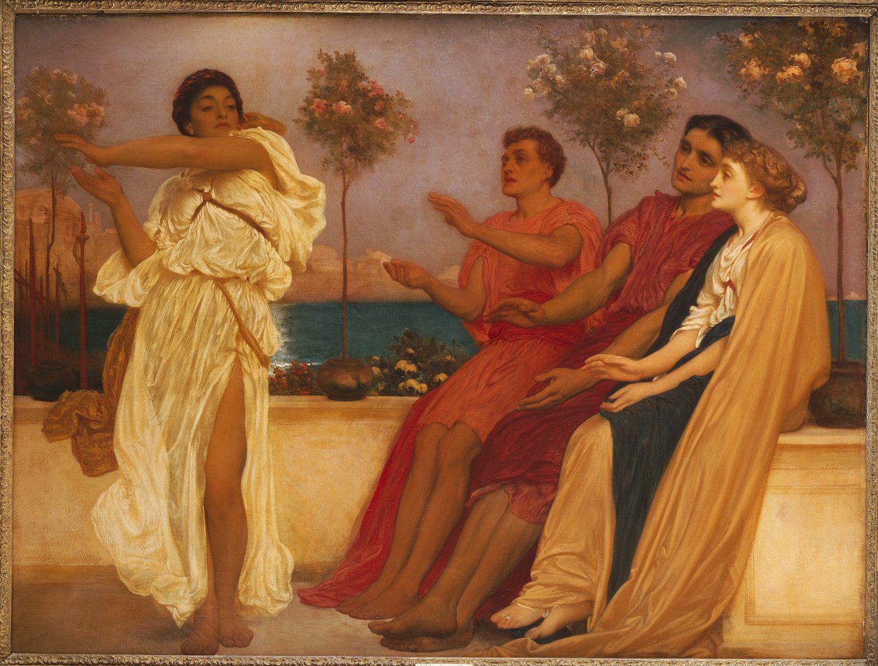 Griechisches Mädchen beim Tanzen von Frederic Leighton