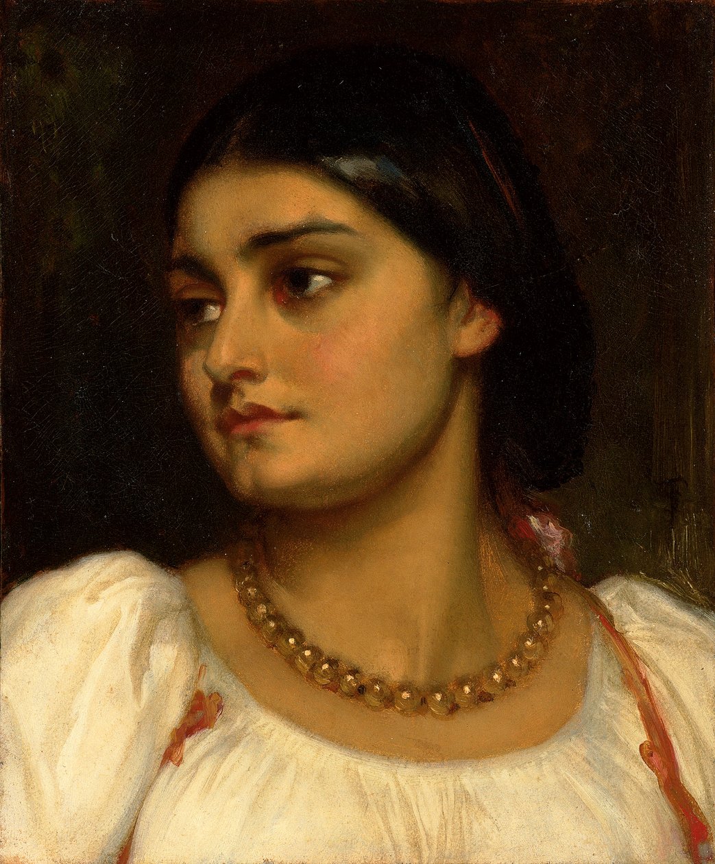 Kopf eines römischen Modells von Frederic Leighton