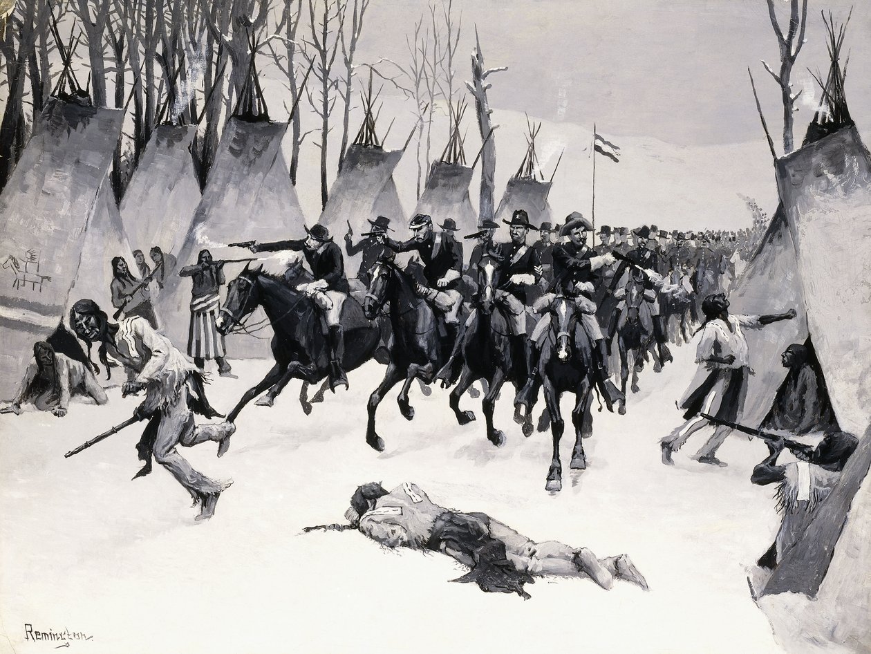 Schlacht von Washita von Frederic Remington