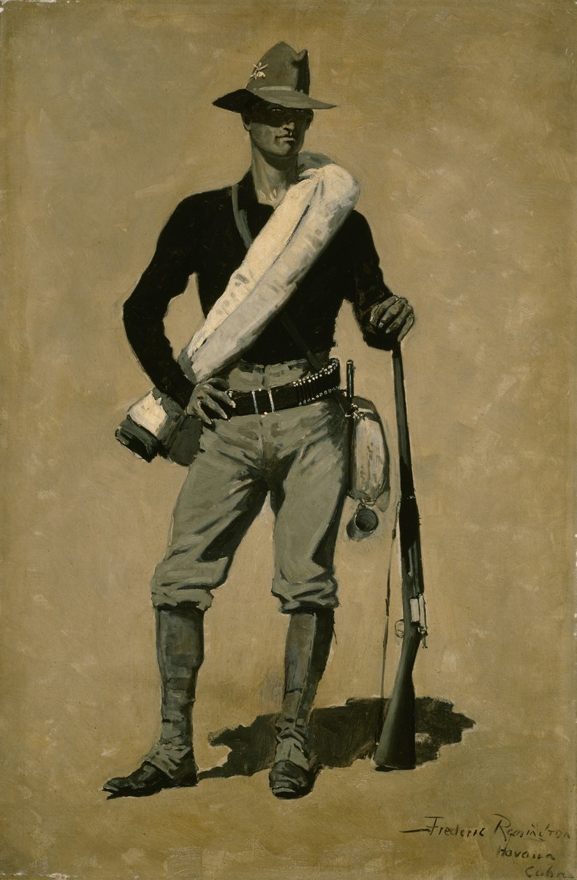 US-Soldat, Spanisch-Amerikanischer Krieg von Frederic Remington