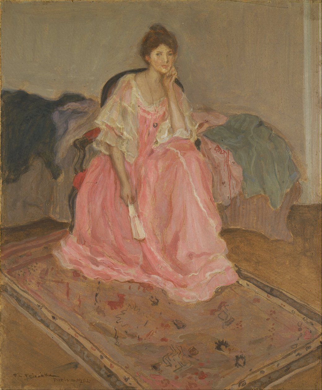 Dame in Rosa von Frederick Carl Frieseke