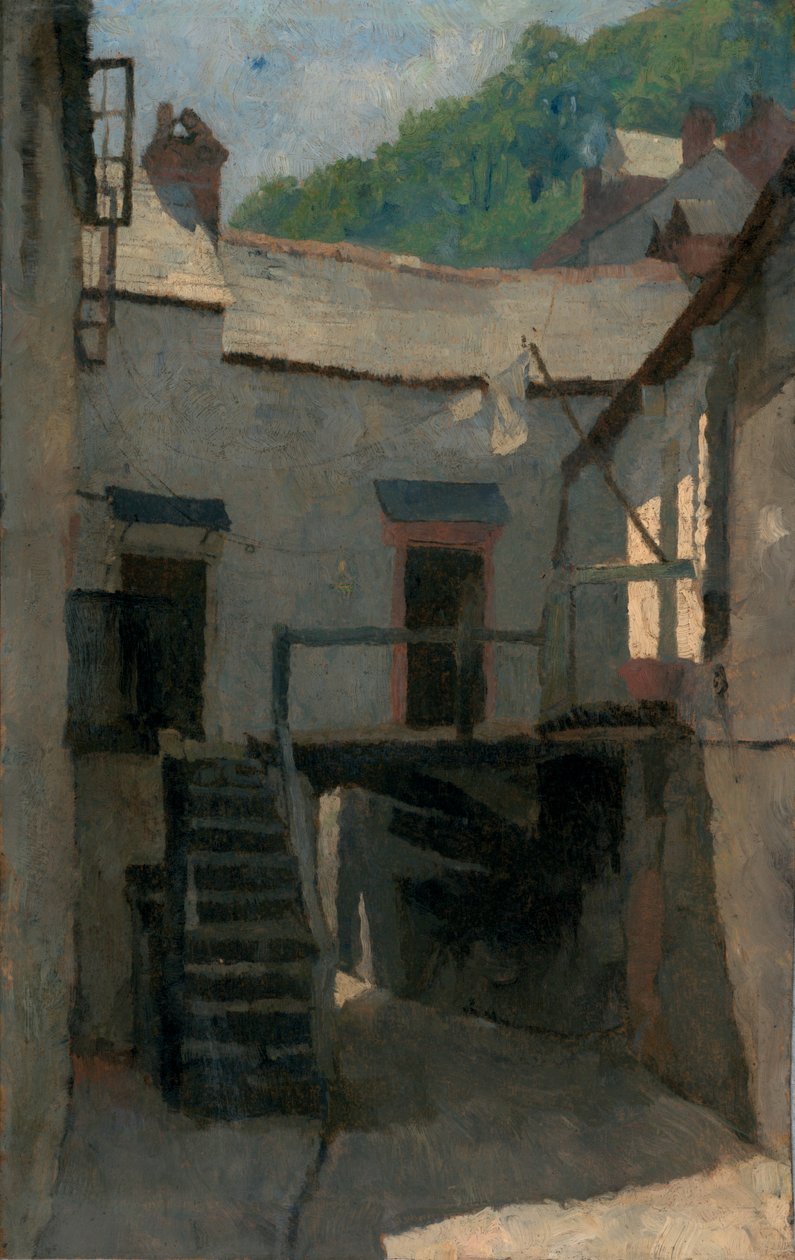 Straßenszene, Cornwall von Frederick Cayley Robinson