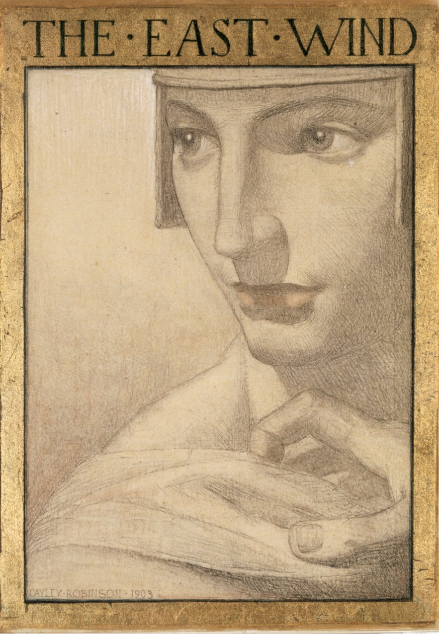 Die vier Winde - Der Ostwind, 1903 von Frederick Cayley Robinson