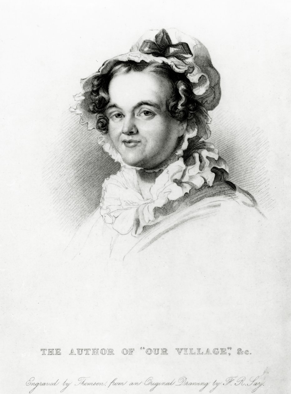 Mary Russell Mitford, graviert von Thomson von Frederick Richard Say