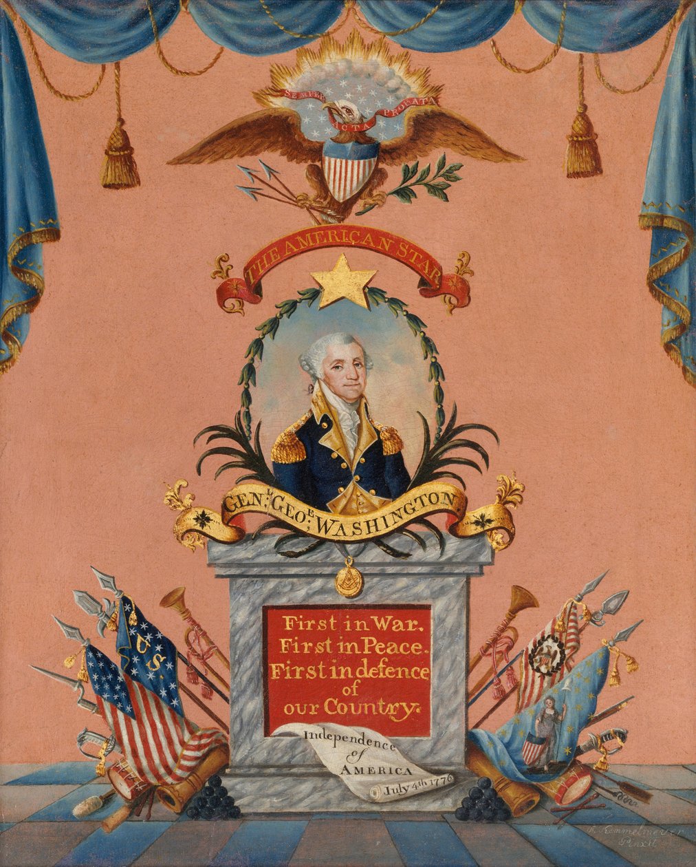 Der amerikanische Stern (George Washington) von Frederick Kemmelmeyer