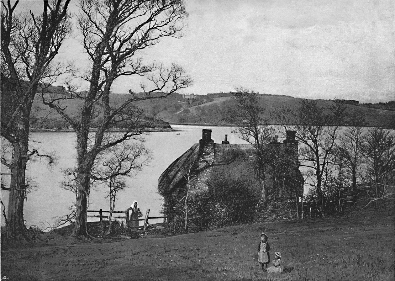 Der Fluss Fal, von Tolvern, um 1896 von Frederick Argall