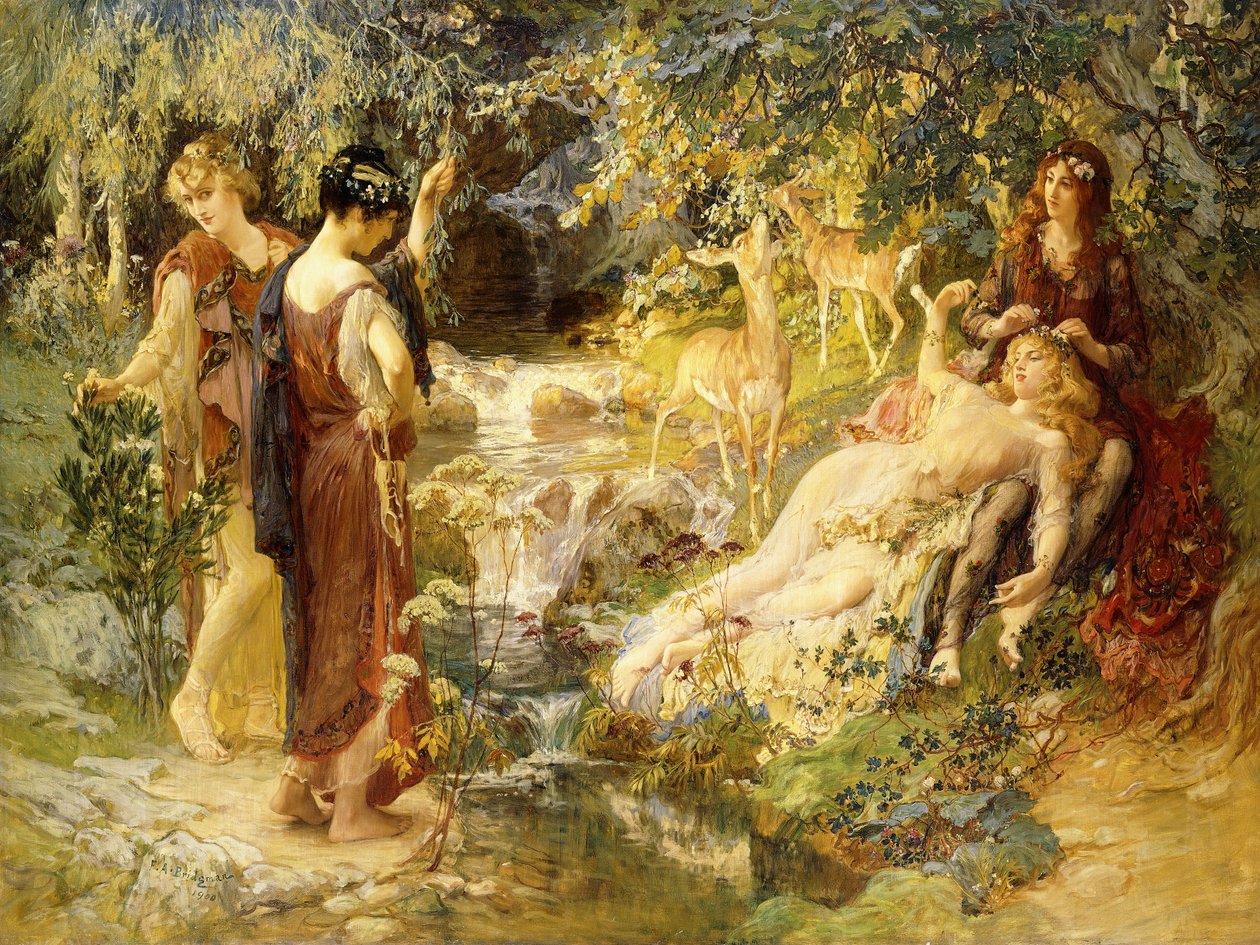 Ein Geheimer Wald, 1900 von Frederick Arthur Bridgman