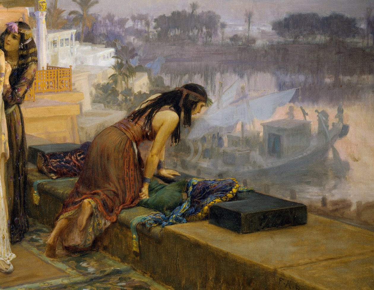 Kleopatra auf den Terrassen von Philae von Frederick Arthur Bridgman