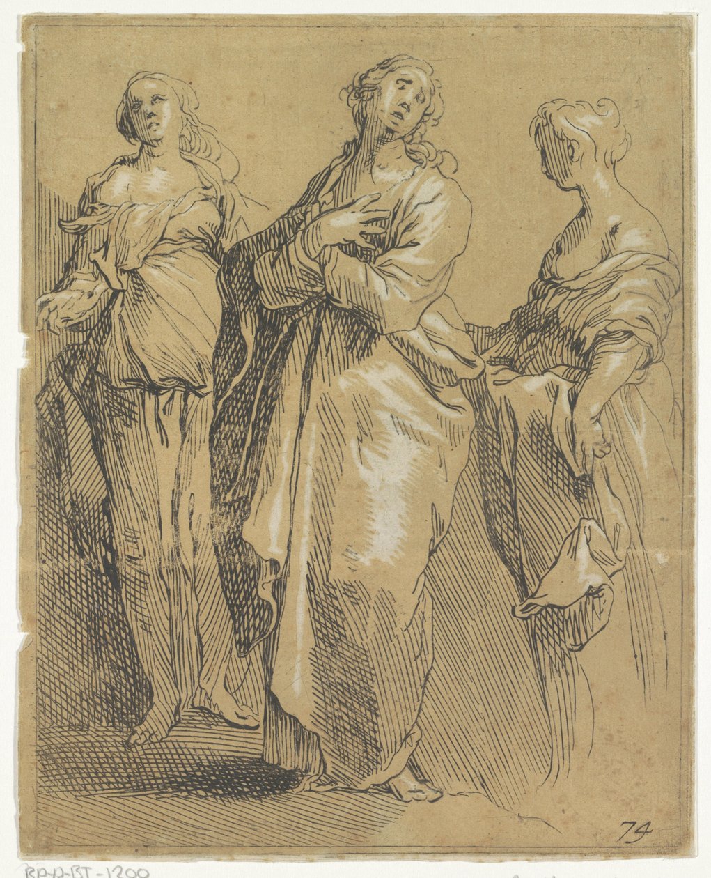 Drei stehende Figuren von Frederick Bloemaert