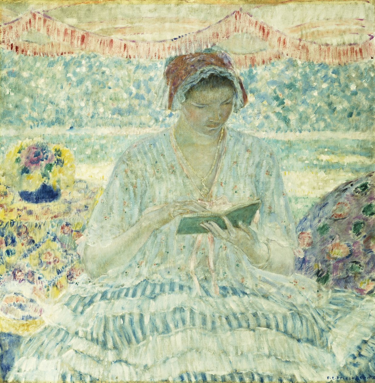 Sommerlektüre von Frederick Carl Frieseke