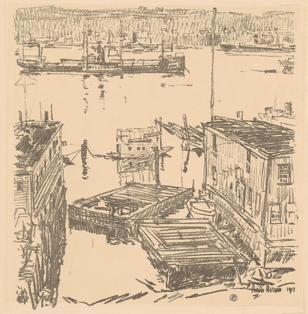 Nordfluss, 1917 von Frederick Childe Hassam