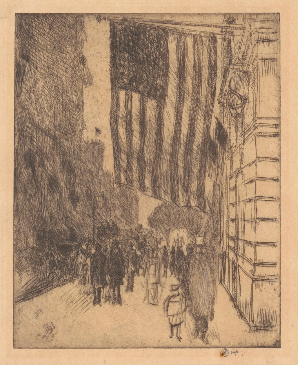 Die Flagge von Frederick Childe Hassam