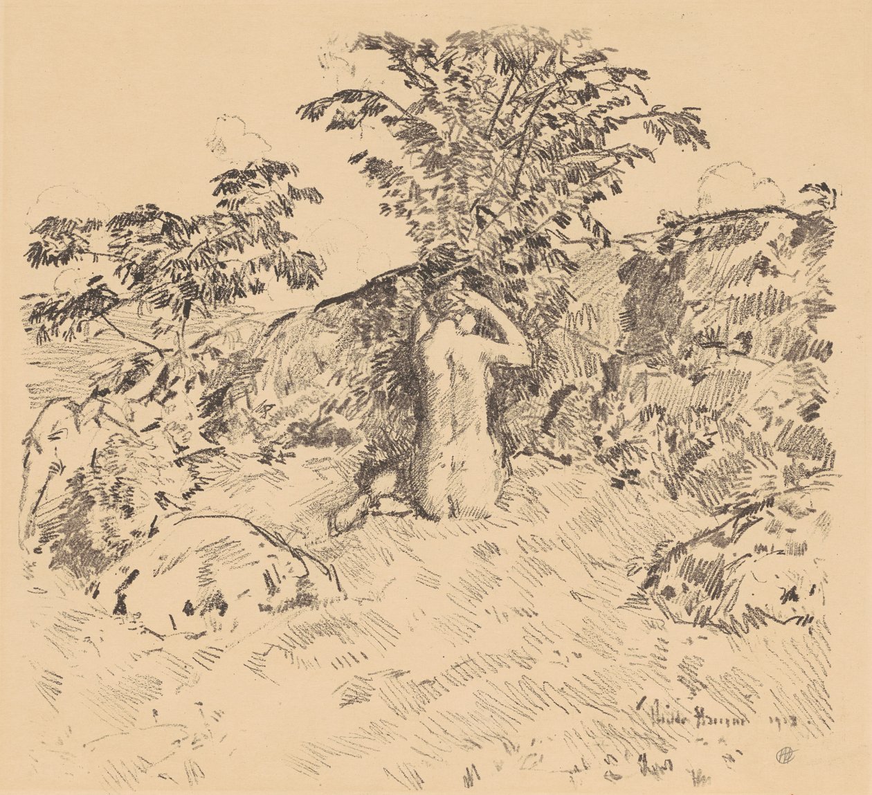 Der wilde Kirschbaum, 1918 von Frederick Childe Hassam