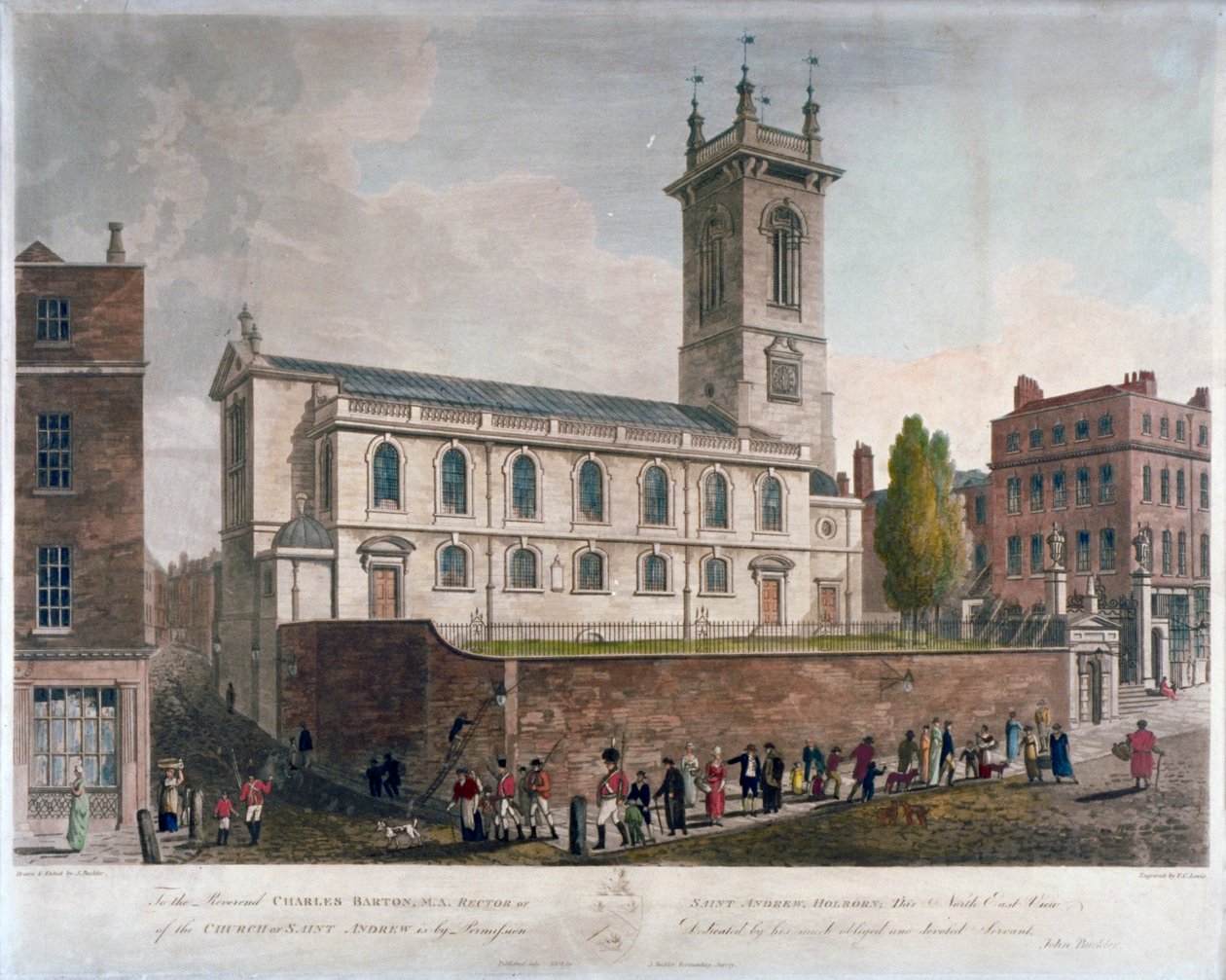 St Andrew Holborn, London, 1804 von Frederick Christian Lewis
