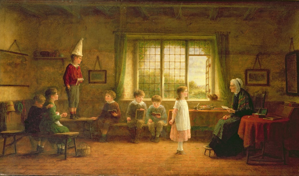 Die Schule der Dame, 1899 von Frederick Daniel Hardy